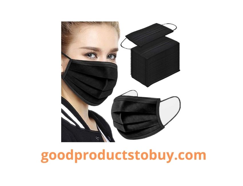Black Disposable Face Mask Filter